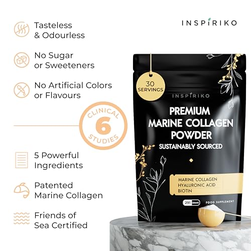 Marine Collagen Powder for Women - Marine Collagen with Hyaluronic Acid, Vitamin C Inspiriko buy supplements canada