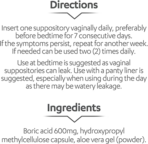 AZO Boric Acid Vaginal Suppositories (30 Count) + Complete Feminine Balance Daily Probiotics for Women AZO buy supplements canada
