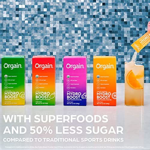 Orgain Organic Hydration Packets, Electrolytes Powder - Berry Hydro Boost Orgain buy supplements canada