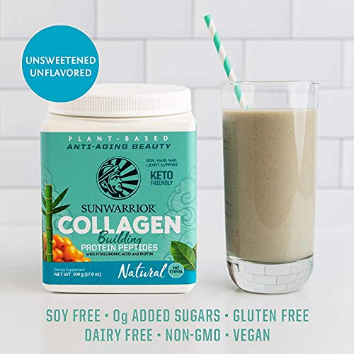 Sunwarrior Collagen Building Protein Peptides, Natural, 500 g Sunwarrior buy supplements canada