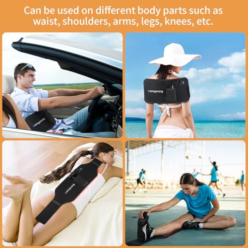 SUNNYOUNG Red Light Therapy Belt, Infrared Light Therapy Wrap Muscle Relaxing Belt with 120 LED Lights sunnyoung buy supplements canada