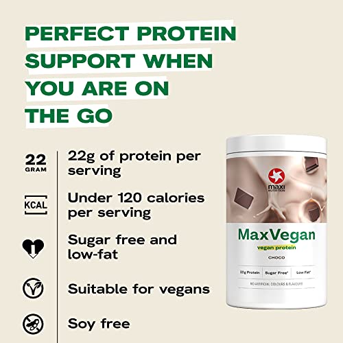 MaxiNutrition - MaxVegan Protein Powder, Chocolate - Plant Based Protein Food Supplement MaxiNutrition buy supplements canada