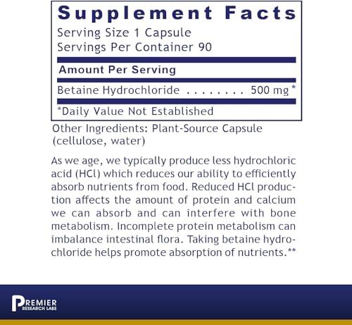 Premier Research Labs – Premier HCL | Superior Digestive Support; Supports Whole Body Detox Premier Research Labs buy supplements canada