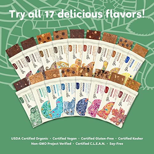 GoMacro MacroBar Organic Vegan Protein Bars - Mint Chocolate Chip, 2.3 Ounce Bars GoMacro buy supplements canada