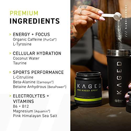Kaged Pre Sport & Creatine Monohydrate Bundle | Glacier Grape Pre + Unflavored Creatine Kaged buy supplements canada