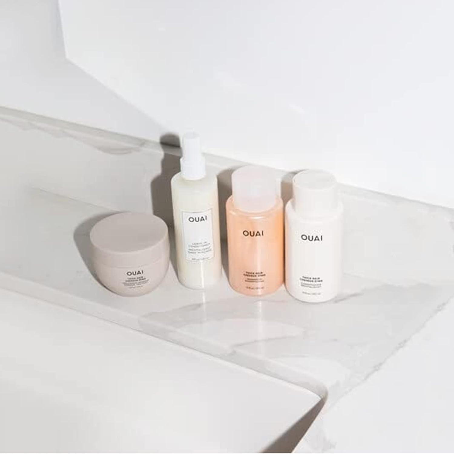 OUAI Thick Hair Shampoo and Conditioner Set - Sulfate Free Shampoo and Conditioner for Thick Hair Care - Moisturizes, Strengthens & Fights Frizz - Made with Keratin & Shea Butter (10 Fl Oz) OUAI buy supplements canada