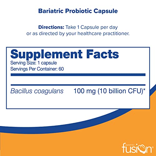 Bariatric Fusion Probiotic Capsule | Easy to Swallow Bariatric Vitamin | 10 Billion CFU Bariatric Fusion buy supplements canada