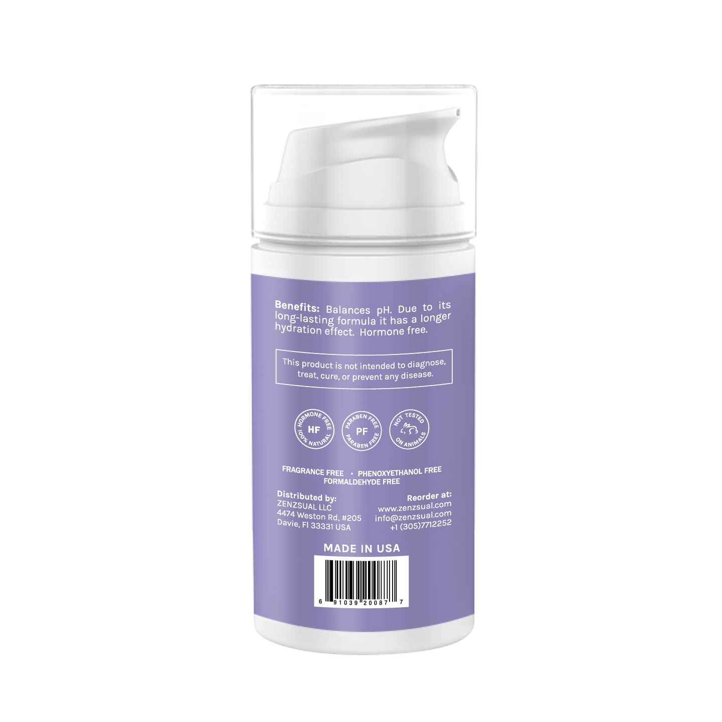 ZENZSUAL Vaginal Moisturizer Gel with Hyaluronic Acid, p-H Balanced, Water-Based for Women ZENZSUAL buy supplements canada