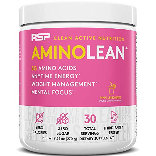 RSP NUTRITION AminoLean Pre Workout Energy (Pink Lemonade 30 Servings) with TrueFit RSP NUTRITION buy supplements canada