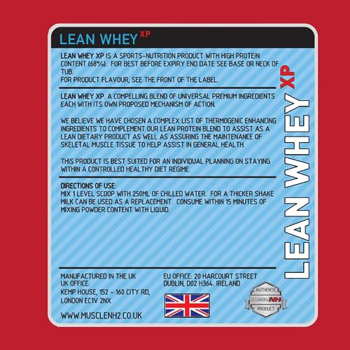MuscleNh2 Lean Whey XP Diet Whey Protein Powder, Low Fat and Sugar, High Protein MuscleNh2 buy supplements canada