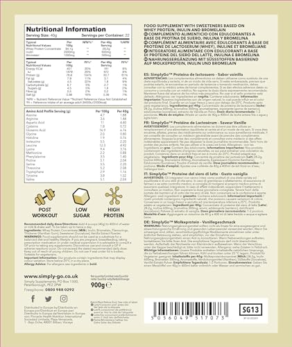 SimplyGo Whey Protein Powder | 900g | Simply Add 30g to Water, Juice or Shakes Simply Supplements buy supplements canada