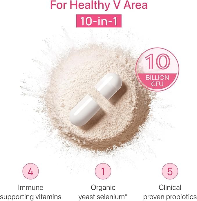 Gynable Vaginal Probiotics for Women Odor & Itch Support, Urinary | pH Balance, Female Probiotics 10 Billion CFU Lactobacillus Probiotics Blend,Selenium-Vitamin C/E/D3 Promote Immune Health,60 Count Vevoec buy supplements canada