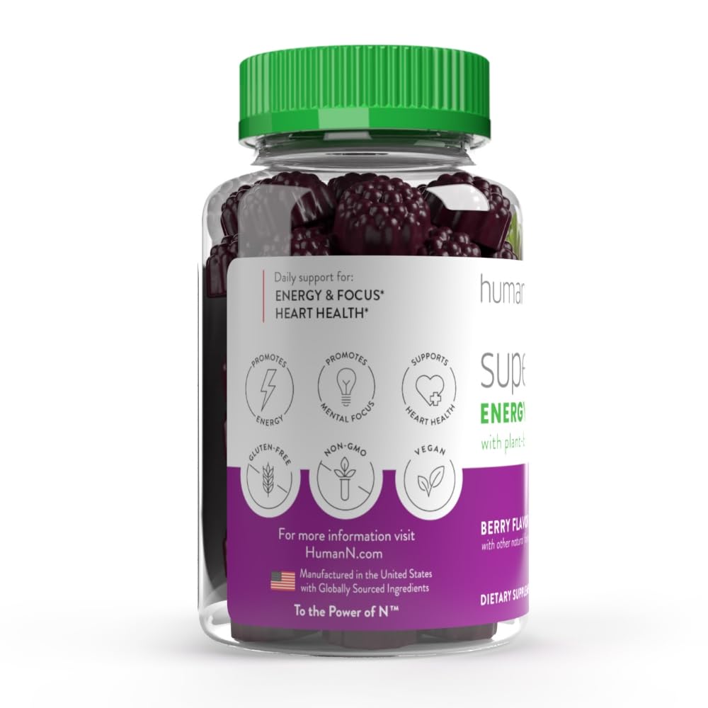 humanN SuperBeets Energy Gummies - Quick Energy & Mental Focus - Help Increase Nitric humanN buy supplements canada