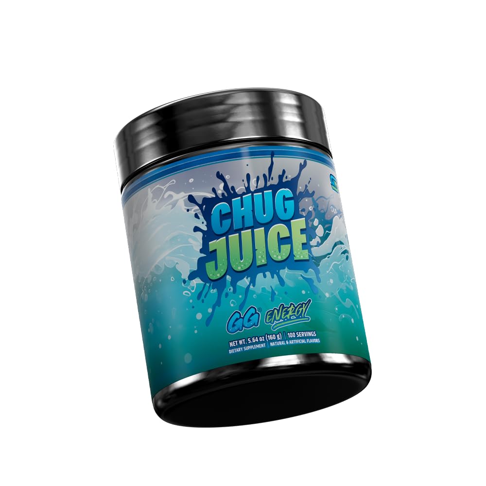 Gamer Supps GG Energy - Chug Juice by LazarBeam (100 Servings) - Keto Friendly Gaming Energy and Nootropic Blend, Sugar Free + Organic Caffeine + Vitamins + Immune Support, Powder Drink Gamer Supps buy supplements canada