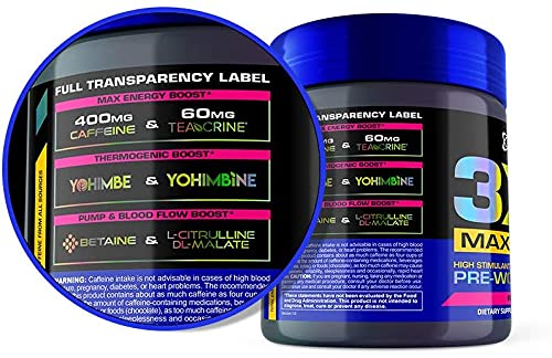 USN 3XT Max Pre-Workout Supplement Drink Mix Powder for Energy, Endurance and Pump USN buy supplements canada