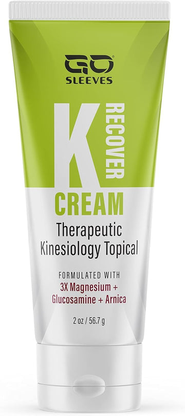 Go Sleeves Sports Recovery Cream - Concentrated Muscle and Joint Recovery Lotion – Magnesium Chloride Cream with Arnica for Muscle Pain and Stiffness from Running, Exercise, Backache – 2 Ounces GO SLEEVES buy supplements canada