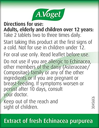 A.Vogel Echinaforce Echinacea Tablets | Relieves Cold & Flu Symptoms by Strengthening A.Vogel buy supplements canada