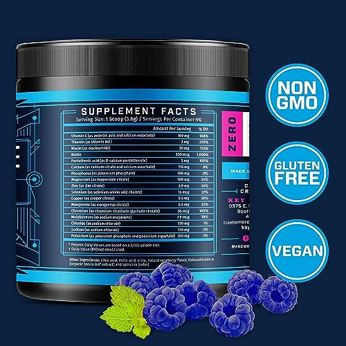 KEY NUTRIENTS Multivitamin Electrolytes Powder No Sugar - Tempting Blue Raspberry KEY NUTRIENTS buy supplements canada