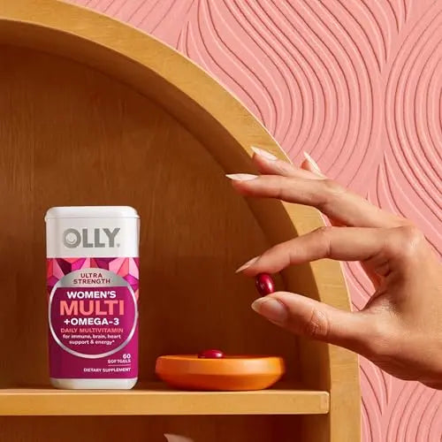 OLLY Ultra Women's Multi Softgels, Overall Health and Immune Support, Omega-3s, Iron, Vitamins A, D, C, E, B12, Daily Multivitamin OLLY buy supplements canada