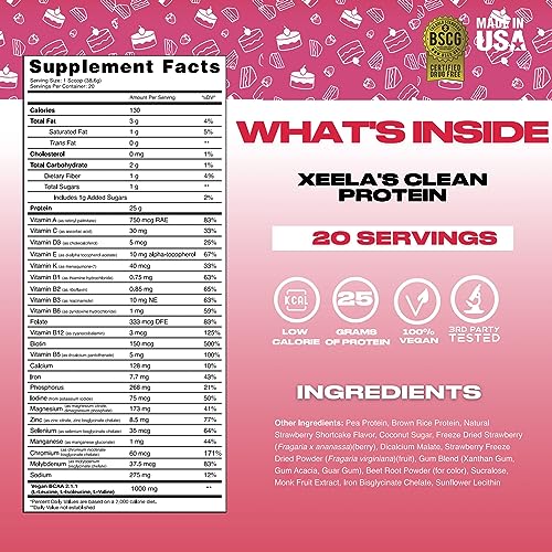 XEELA Plant Based Vegan Protein Powder - Independently Tested - 25g High Protein XEELA buy supplements canada