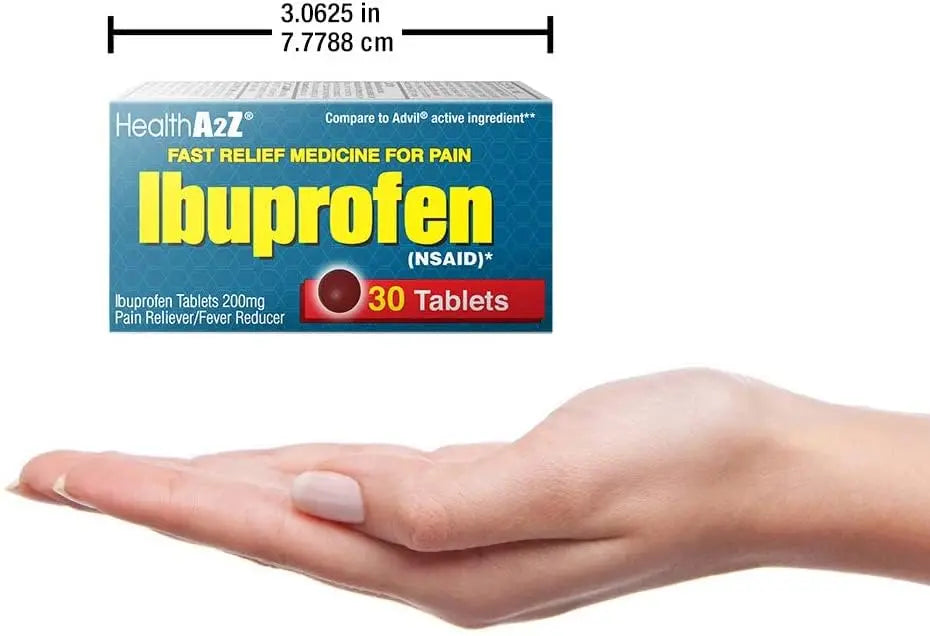 HealthA2Z® Ibuprofen Caplets 200mg | Pain Reliever & Fever Reducer | 24 Packs of 30 Tablets (720 Tablets Total) | Value Pack | NSAID HealthA2Z buy supplements canada
