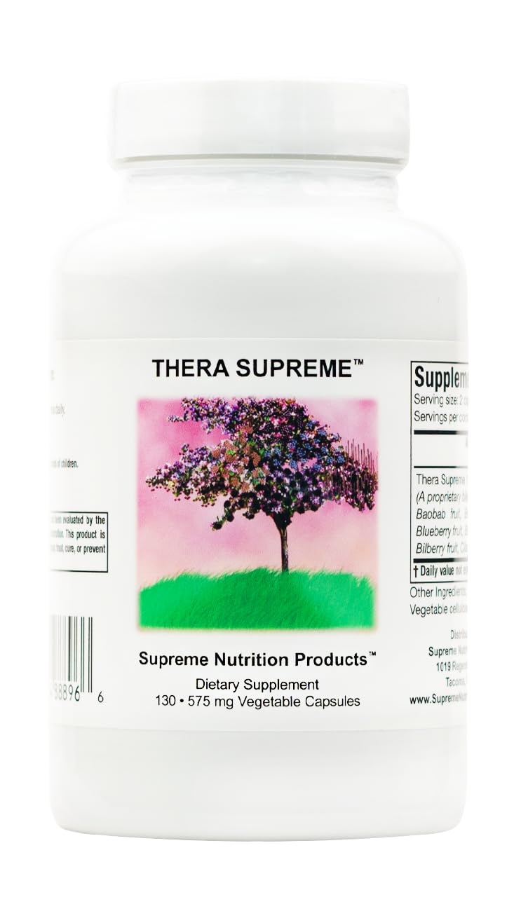 Supreme Nutrition Thera Supreme, 130 Pure Herbal Combination Vegetarian Capsules Supreme Nutrition Products buy supplements canada