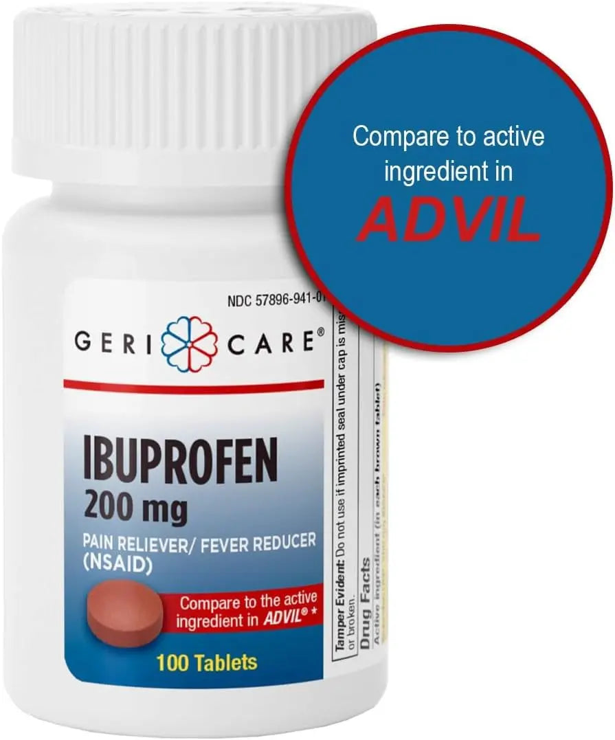 Geri Care IBUPROFEN Pain Relief Tablets (100 Count) GeriCare buy supplements canada