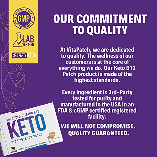 VitaPatch Keto Patch with B12 Methylcobalamin and Vitamin Guarana B12 Patch for Energy VitaPatch buy supplements canada