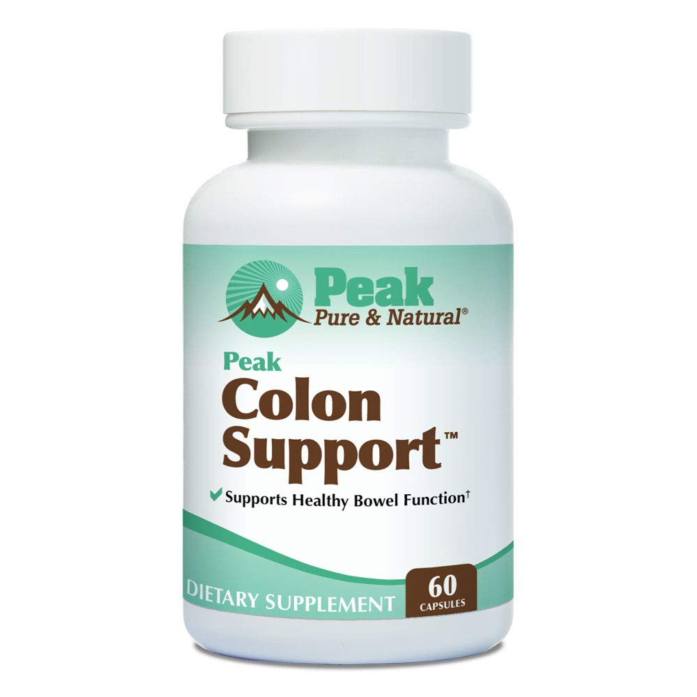 Peak Pure & Natural Colon Support - Colon Cleanse and Detox Supplement for Digestive Health - Gut Health Support with Inulin and Senna Leaf Extracts - with Fiber, Prebiotics, and Probiotics - 1 Pack Peak Pure & Natural buy supplements canada