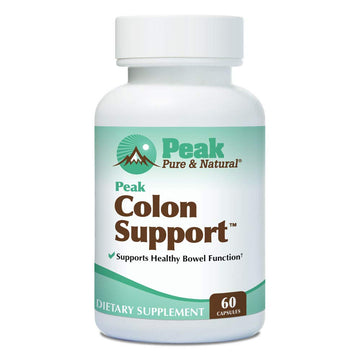 Peak Pure & Natural Colon Support - Colon Cleanse and Detox Supplement for Digestive Health - Gut Health Support with Inulin and Senna Leaf Extracts - with Fiber, Prebiotics, and Probiotics - 1 Pack Peak Pure & Natural buy supplements canada
