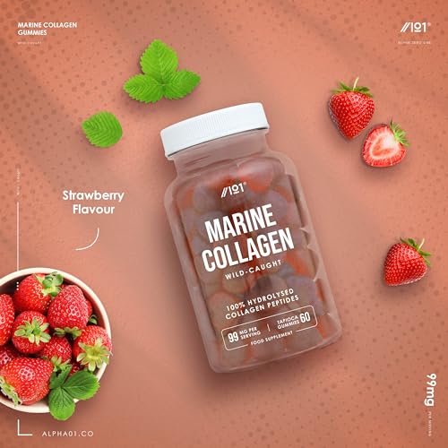 Marine Collagen Gummies - Wild-Caught Marine - Tapioca Based - High Potency Hydrolysed Marine Collagen Gummies ALPHA01 buy supplements canada