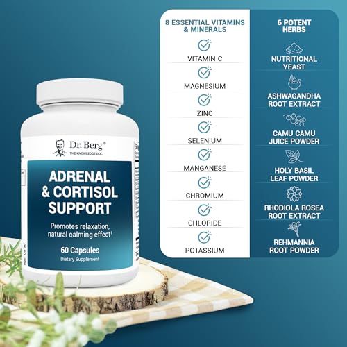 Dr. Berg Adrenal & Cortisol Capsules - Adrenal Supplement & Cortisol Manager - Mood Dr. Berg Nutritionals buy supplements canada