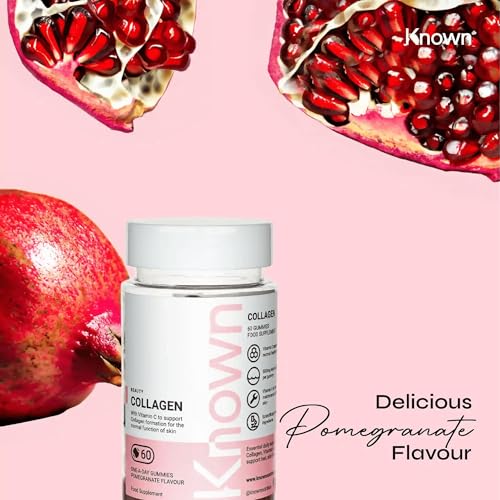 Marine Collagen Gummies by Known Nutrition with Vitamin C | 60 One-a-Day 500mg Hydrolysed Marine Collagen Gummies Known buy supplements canada