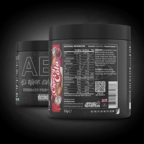 ABE All Black Everything Pre Workout Energy, Increase Physical Performance with Citrulline Applied Nutrition buy supplements canada