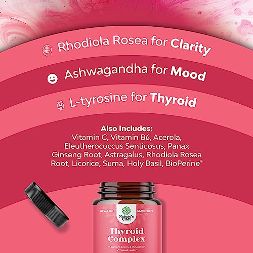Advanced Thyroid Support for Women with Ashwagandha - Adaptogenic Thyroid Supplement Natures Craft buy supplements canada