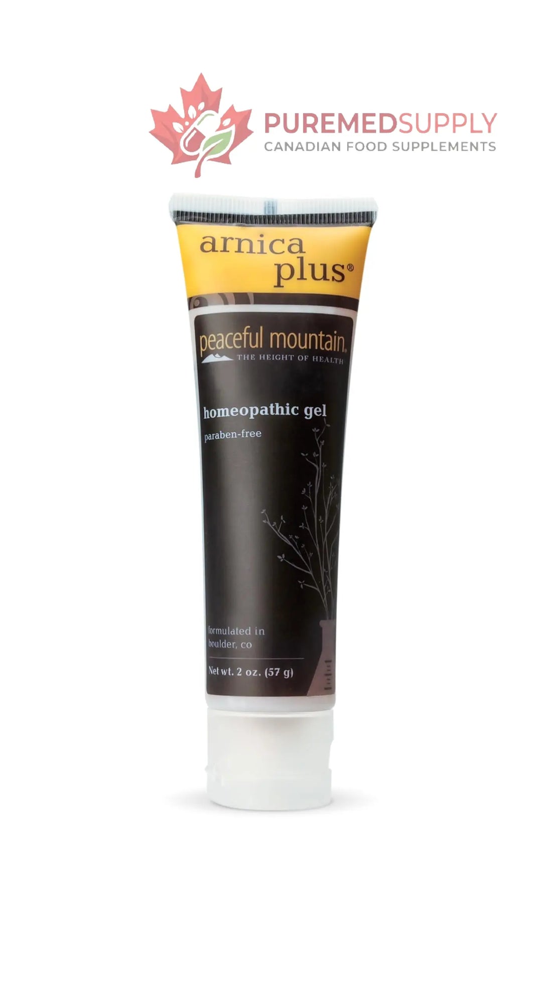 Peaceful Mountain Arnica Plus Homeopathic Gel - Natural Homeopthic Gel for Sore or cramping Muscles - 2oz Peaceful Mountain buy supplements canada