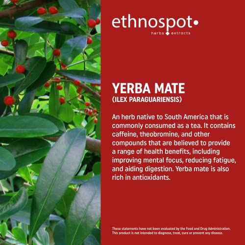 Full Spectrum Yerba Mate Capsules - Boosts Energy & Mental Focus - Supports Health Ethnospot buy supplements canada