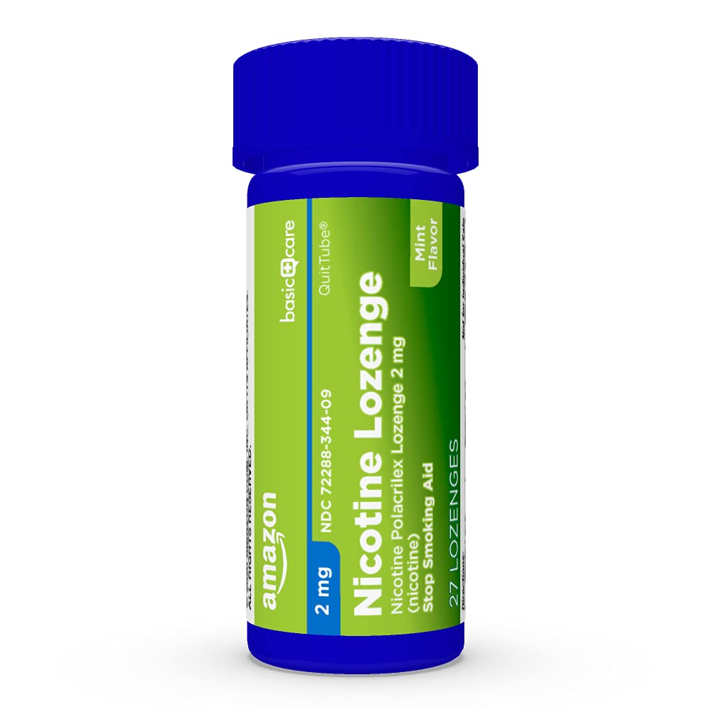 Amazon Basic Care Nicotine Polacrilex Lozenge, 2 mg (Nicotine), Mint Flavor Amazon Basic Care buy supplements canada