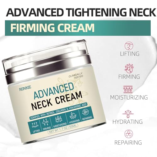 Neck Cream for Tightening Firming: Instant Face Lift Cream - Wrinkle Cream for Women RONKIE buy supplements canada