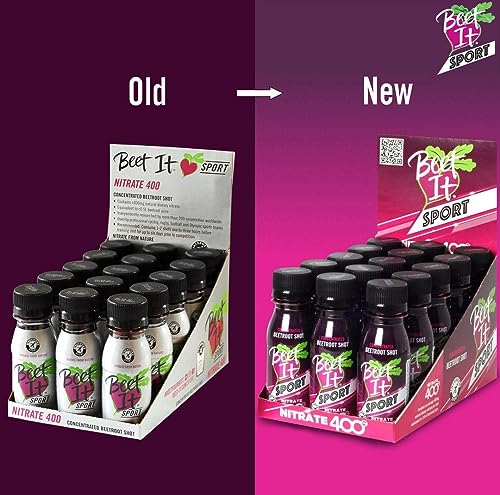 BEET IT Sport Pro-Elite Shot, (15 Shots) Nitrate 400, Non GMO Certified - Each Shot Contains BEET IT buy supplements canada