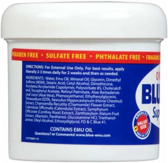 Blue Emu Cream, 1 Pack 12 oz BLUE-EMU buy supplements canada