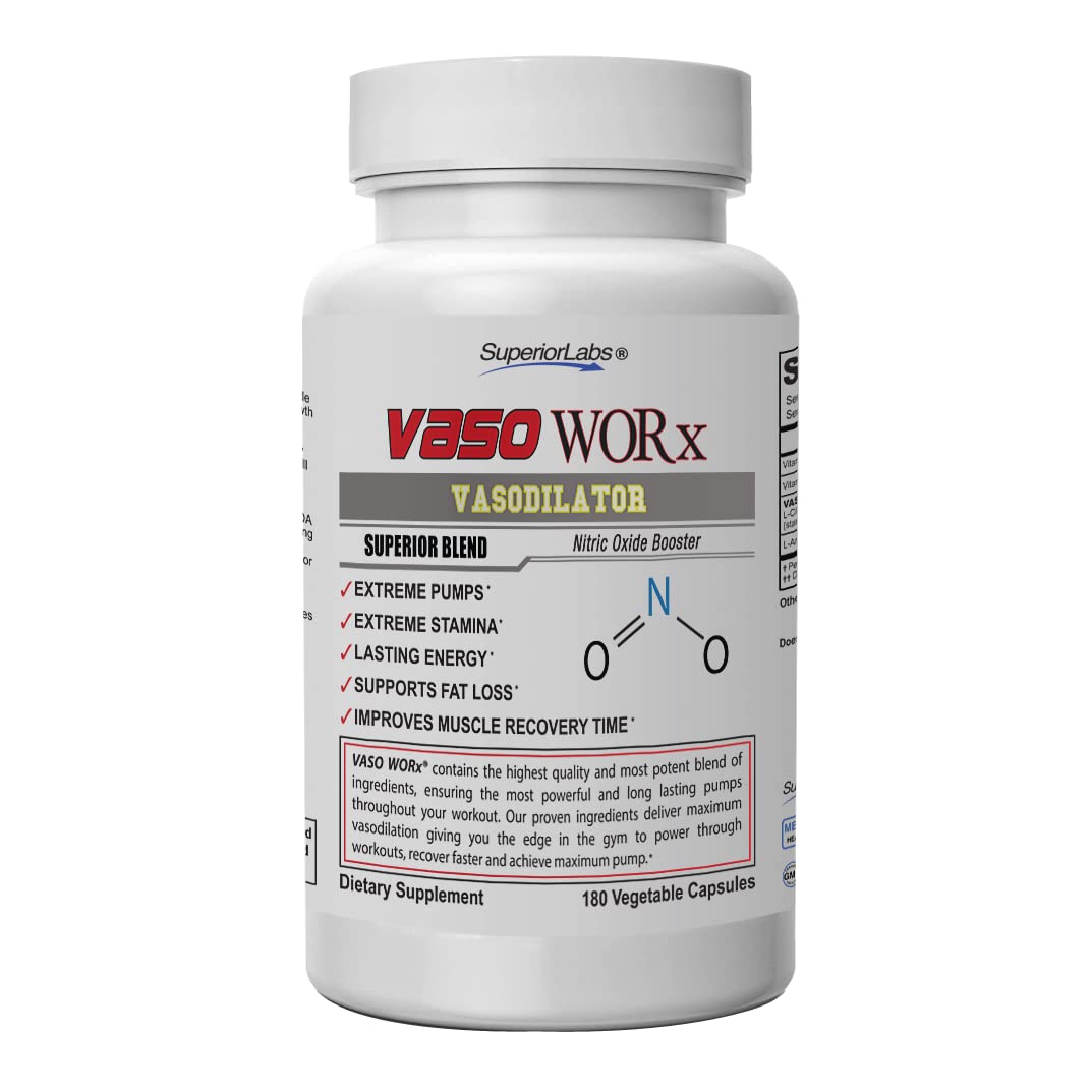 Superior Labs – VASOWORx  – Nitric Oxide Supplement – Extra Strength - 1,600 mg Superior Labs buy supplements canada