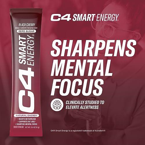 C4 Smart Energy Powder Stick Packs - Sugar Free Performance Fuel & Nootropic Brain Cellucor buy supplements canada