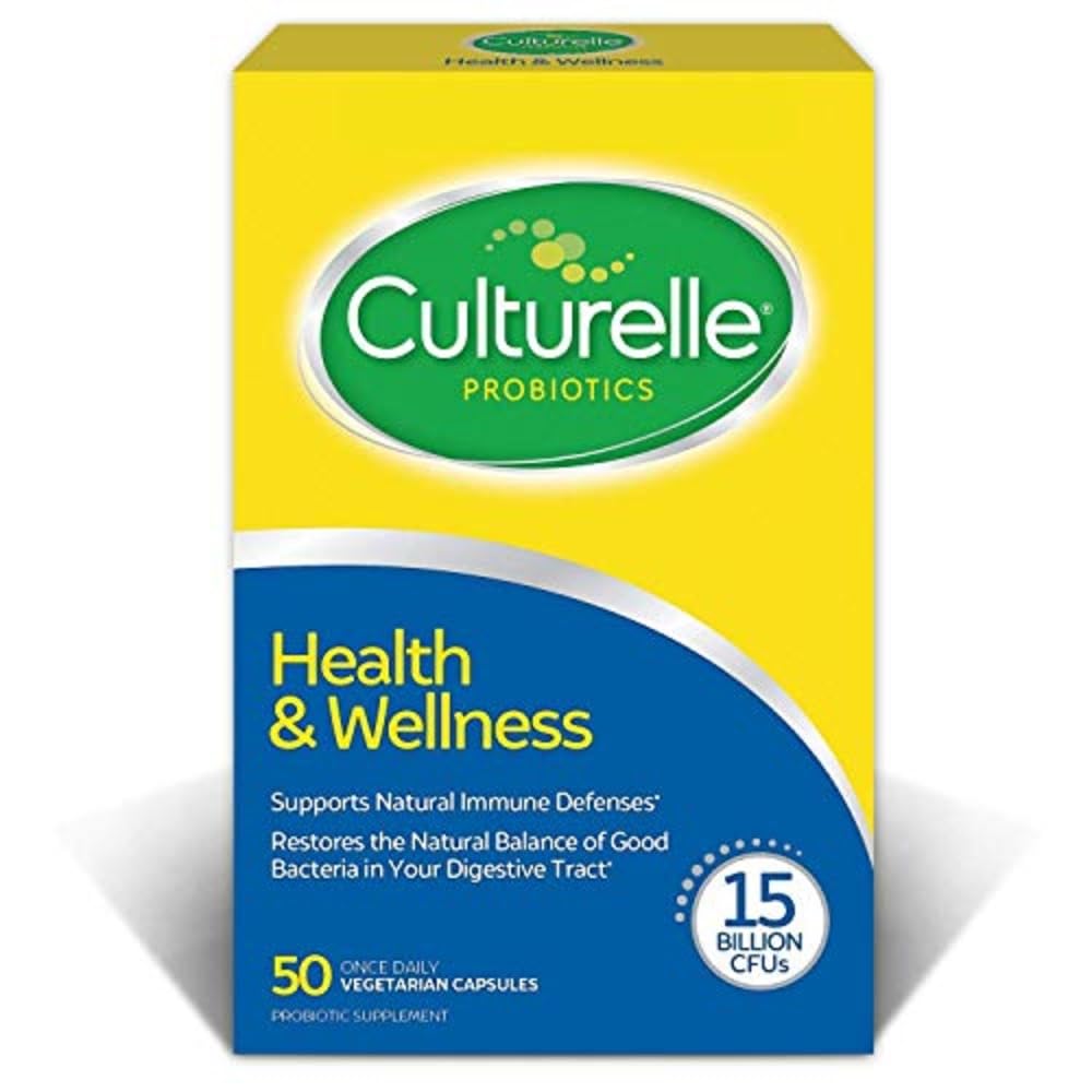 Culturelle Health & Wellness Daily Probiotic Supplement For Men & Women, Helps Support Your Immune System, Occasional Diarrhea, Gas & Bloating, 15 Billion CFUs, Non-GMO, 50 Count Culturelle buy supplements canada
