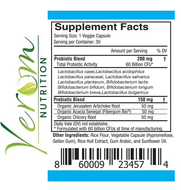 Yerom Nutrition 60 Billions Probiotics Yerom Nutrition buy supplements canada