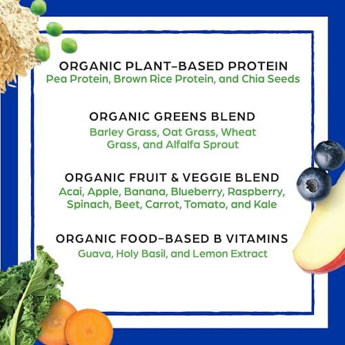 Orgain Organic Vegan Meal Replacement Protein Powder, Vanilla Bean - 20g Plant Based Orgain buy supplements canada