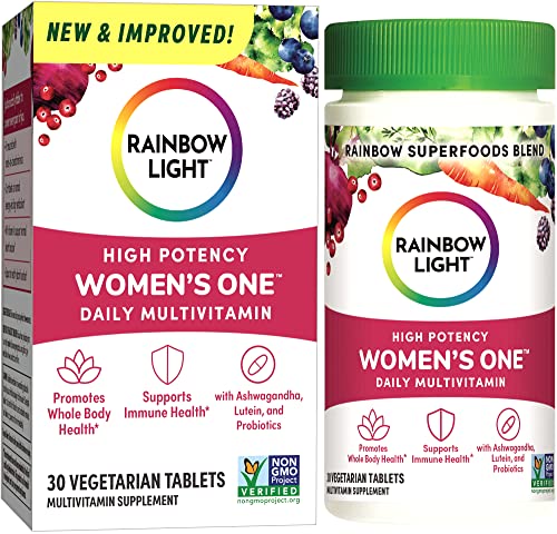 Rainbow Light Multivitamin for Women, Vitamin C, D & Zinc, Probiotics, Women’s One Rainbow Light buy supplements canada