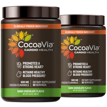 CocoaVia Cardio Health Cocoa Powder, 60 Servings, 500mg Cocoa Flavanols CocoaVia buy supplements canada