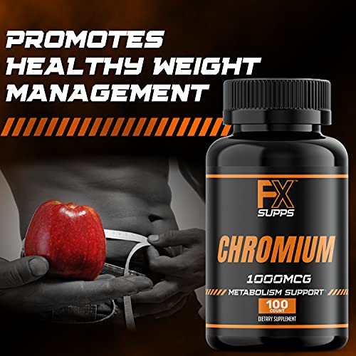 FX Supps Chromium Polynicotinate 1000 mcg (100 Capsules) Weight Management Supplements FXSUPPS buy supplements canada
