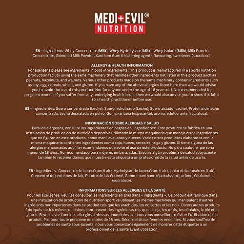 Medi-Evil Nutrition Whey Dynamic Protein, Cookies and Cream Flavour, 2kg, 66 Servings Medi-Evil Nutrition buy supplements canada
